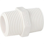 Niple Plastilit Rr 1/2 X 1/2 Branco - Kit C/50 Unidades