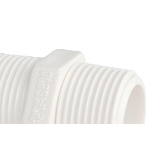 Niple Plastilit Rr 1/2 X 1/2 Branco - Kit C/50 Unidades