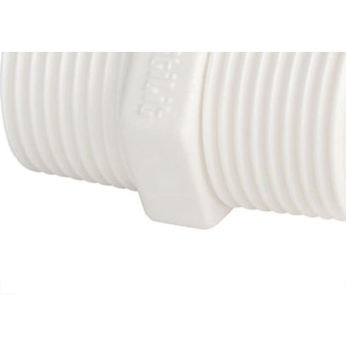 Niple Plastilit Rr 3/4 X 3/4 Branco - Kit C/50 Unidades