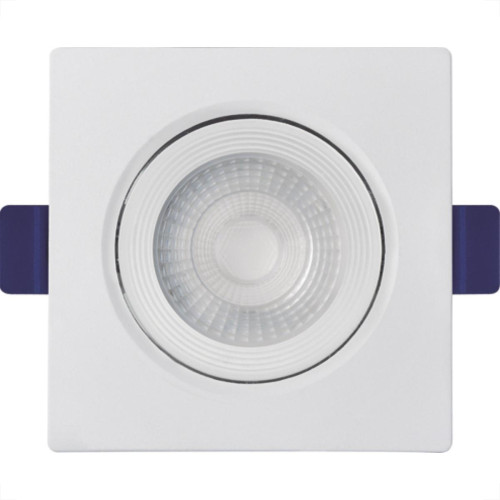 Spot Emb.03W Led 6500K Quadr B_D Branco