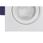 Spot Emb.03W Led 6500K Quadr B_D Branco