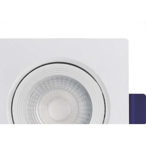Spot Emb.03W Led 6500K Quadr B_D Branco