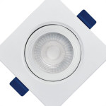 Spot Emb.05W Led 6500K Quadr B_D Branco