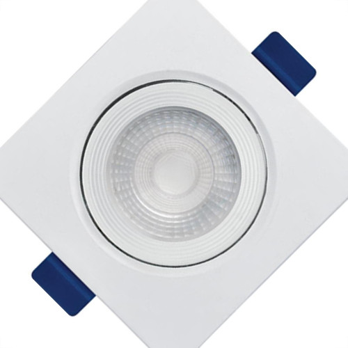 Spot Emb.05W Led 6500K Quadr B_D Branco