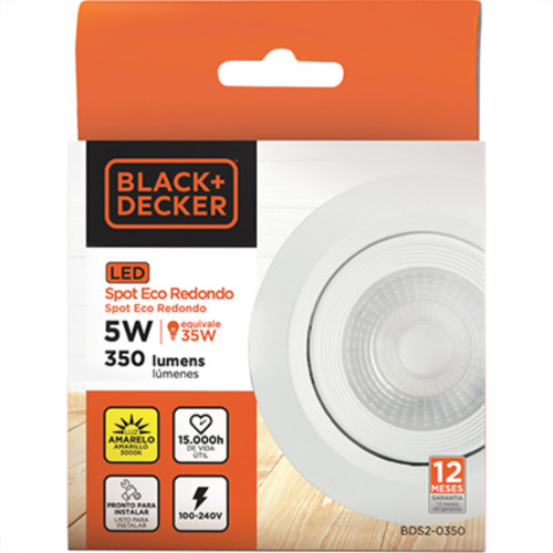 Spot Emb.05W Led 3000K Red B_D Branco