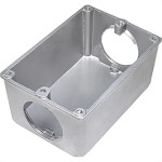 Caixa Piso Alum 4X2 Olivo Baixa 1'' E/S
