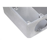 Caixa Piso Alum 4X2 Olivo Baixa 1'' E/S