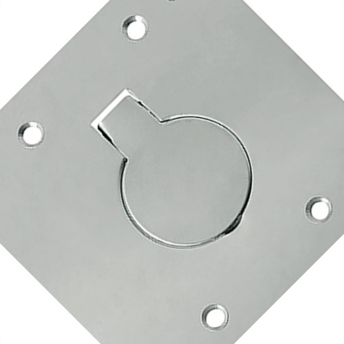 Espelho Placa P/Piso Inox 4X4 1Tomada Red Olivo Pll80