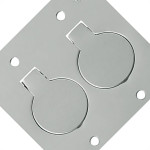 Espelho Placa P/Piso Inox 4X4 2Tom Red Olivo Pll82