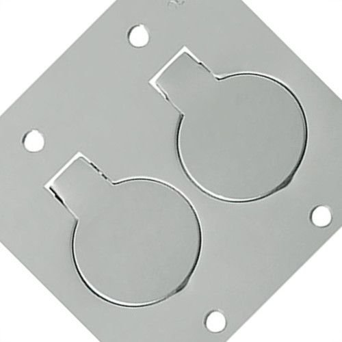 Espelho Placa P/Piso Inox 4X4 2Tom Red Olivo Pll82