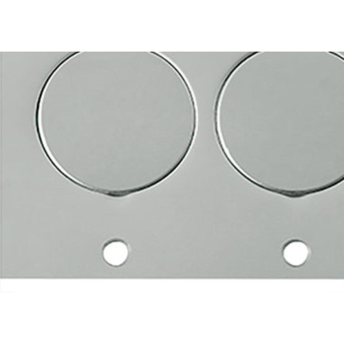 Espelho Placa P/Piso Inox 4X4 2Tom Red Olivo Pll82