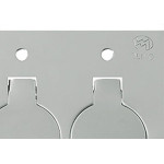 Espelho Placa P/Piso Inox 4X4 2Tom Red Olivo Pll82