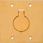 Espelho Placa P/Piso Latao 4X4 1Tomada Red Olivo Ll10