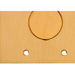 Espelho Placa P/Piso Latao 4X4 1Tomada Red Olivo Ll10