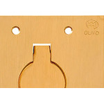 Espelho Placa P/Piso Latao 4X4 1Tomada Red Olivo Ll10