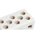 Conector Fertak Porcelana 10Mm Trifasico 8204 - Kit C/12 Unidades