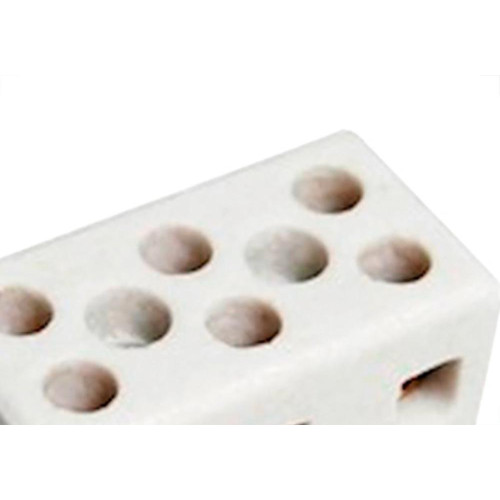 Conector Fertak Porcelana 16Mm Trifasico 8205 - Kit C/12 Unidades