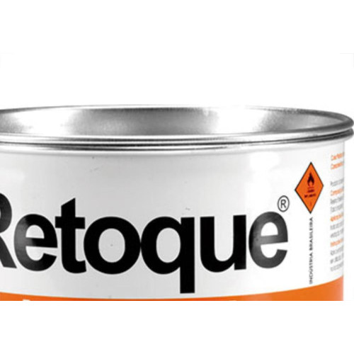 Massa Plastica 400Gr Retoque Preta