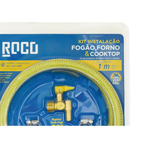 Kit Gas Instal.90 Fogao/Cookt Roco 1,25M
