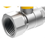 Registro Gas Esfera Reta Mxf 1/2 Roco 1116