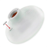 Plafon Economico Radial C/Soquete Porc Branco