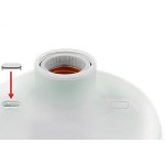 Plafon Economico Radial C/Soquete Porc Branco