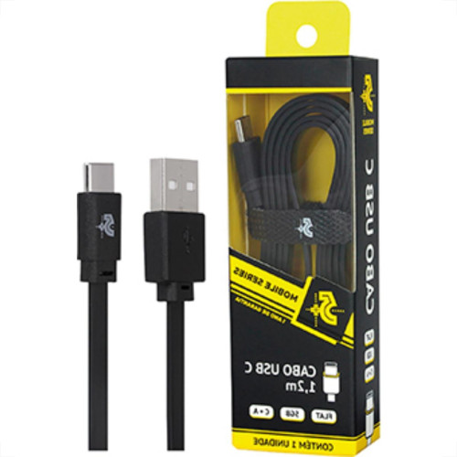 Cabo Tipo Mobile Usb/Macho 5Gb 1,2M Preto
