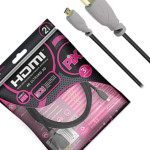 Cabo Micro-Hdmi/Hdmi 2.0 4K Hdr19P 2M