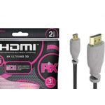 Cabo Micro-Hdmi/Hdmi 2.0 4K Hdr19P 2M
