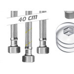 Kit Inst.Aqueced.A Gas 1/4 40Cm Cromado Roco