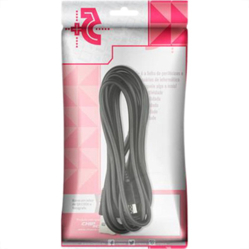 Cabo Usb 2.0 Macho+Micro Usb V8 1.80M Preto