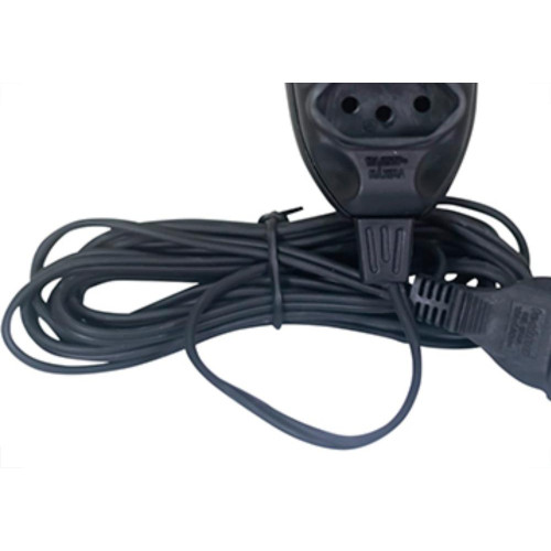 Extensao Techna Pl 0,75 3Mt 2P+T10A Preto