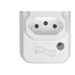 Tomada Barra Techna Dupla 2P+T 10A Branco