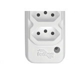 Tomada Barra Techna Tripla 2P+T 10A Branco