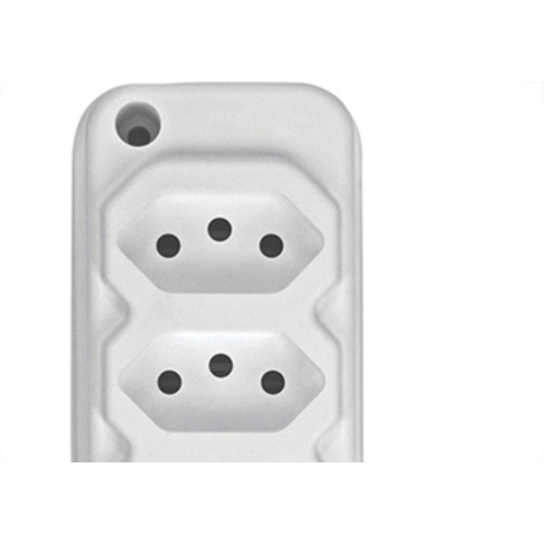 Tomada Barra Techna Tripla 2P+T 10A Branco
