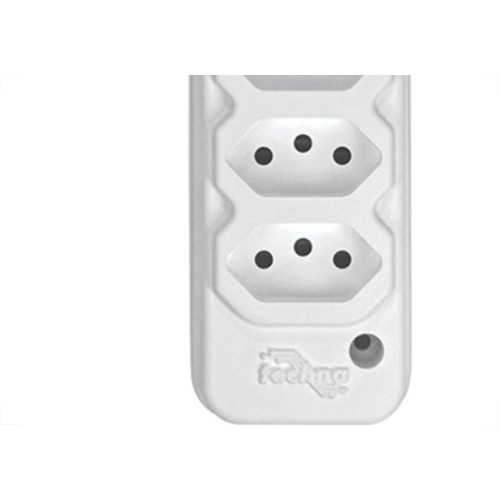 Tomada Barra Techna Quadrupla 2Polos+T 10A Branco