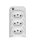 Tomada Barra Techna D Quint 2P+T 10A Branco