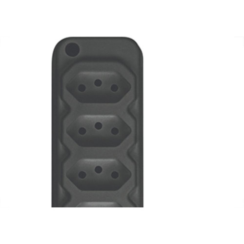 Tomada Barra Techna D Quint 2P+T 10A Preto