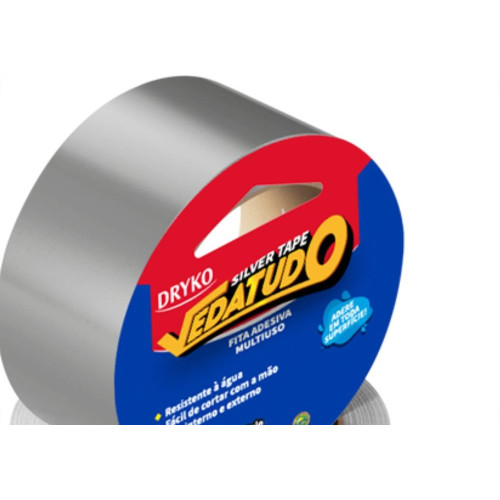 Fita Silver Tape Dryko Cinza 44Mm X 25M