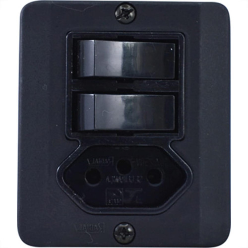 Sistema X Radial Preto 2S+1T 10A C/Caixa 1905117