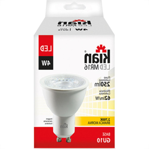 Lampada Dicroica Led Mr16 04W 2700K Kian Gu10