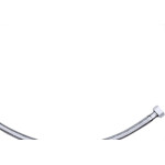 Engate Cromado Flex Bognar 40Cm Malha Inox