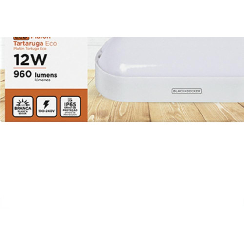 Luminaria Tartaruga 12W Leds 6500K Ip65Br B_D