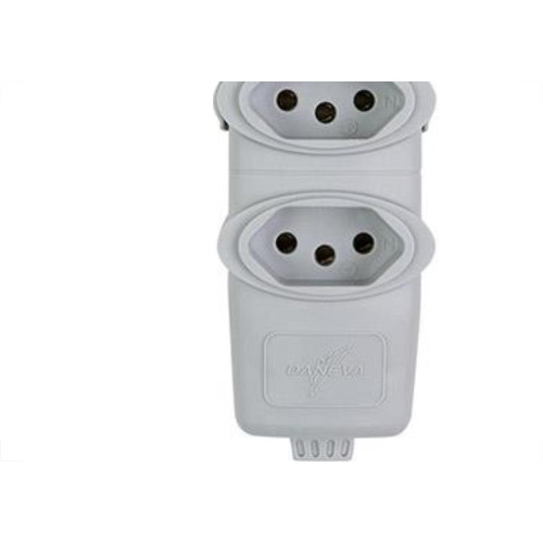 Tomada Barra Daneva Tripla 2P+T 20A Cinza