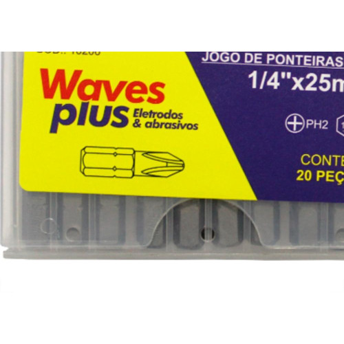 Jogo Ponteira Waves Phil 1/4X25Mm 20P