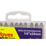 Jogo Ponteira Waves Phil 1/4X25Mm 20P