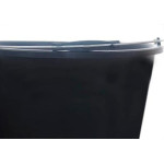 Balde Pvc Nova Preto 12L