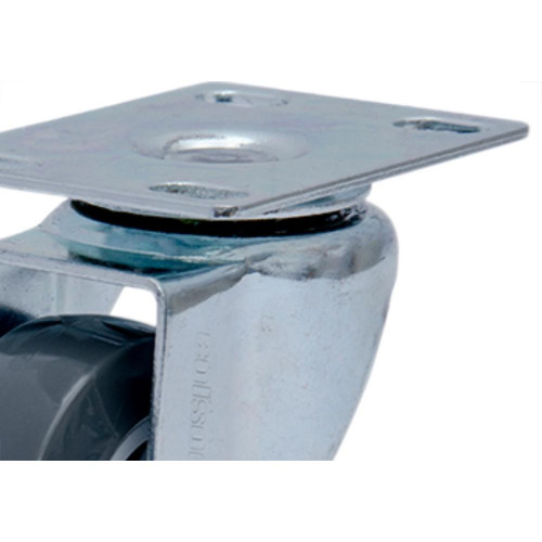 Rodizio Placa Gir.Cinza 50Mm/2 S/F.Colson