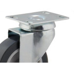 Rodizio Placa Gir.Cinza 75Mm/3 S/F.Colson
