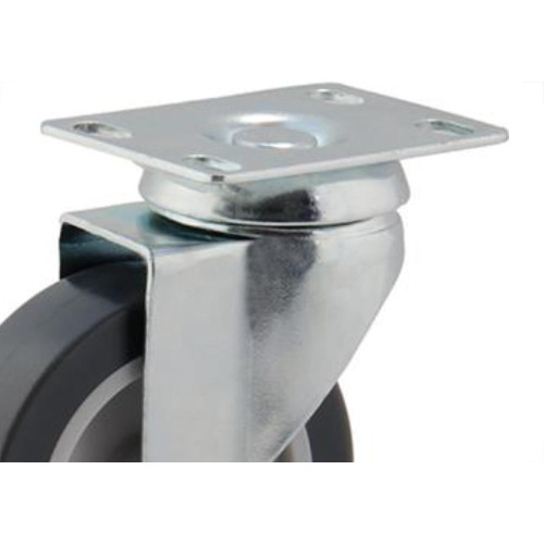Rodizio Placa Gir.Cinza 75Mm/3 S/F.Colson